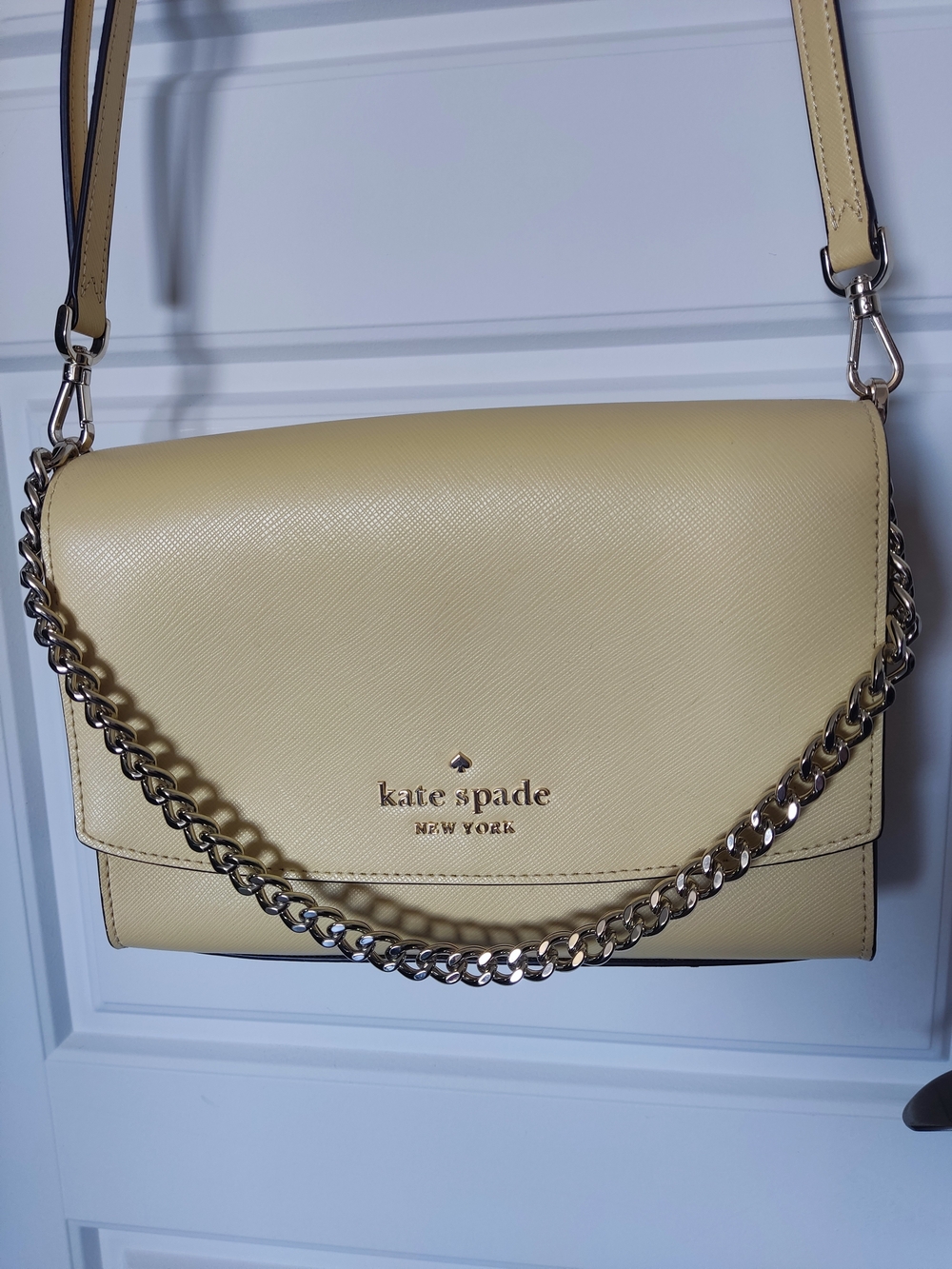kate Spade New York Pale Yellow Crossbody Bag